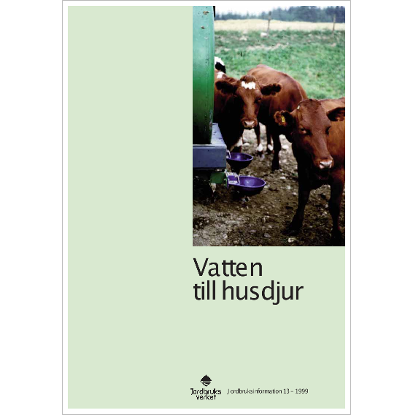 Omslags bild fr Vatten till husdjur