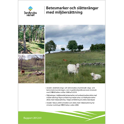 Omslags bild fr Betesmarker och sltterngar med miljersttning