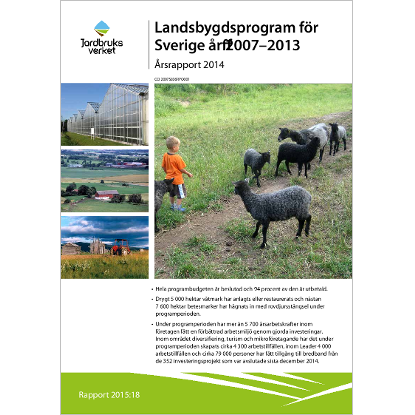 Omslags bild fr Landsbygdsprogram fr Sverige r 2007-2013, rsrapport 2014