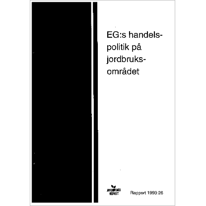Omslags bild fr EG:s handelspolitik p jordbruksomrdet