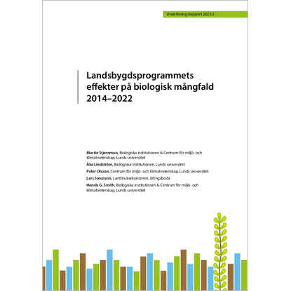 Omslags bild fr Landsbygdsprogrammets effekter p biologisk mngfald 2014–2022
